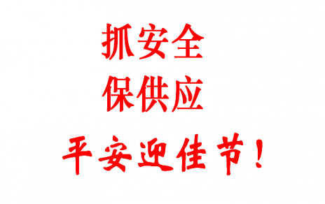 查隱患 促安全 保供應(yīng) 賀新春！
