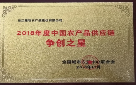 喜報：熱烈祝賀我公司在第三屆中國農(nóng)產(chǎn)品供應(yīng)鏈大會上喜獲七項重要榮譽！